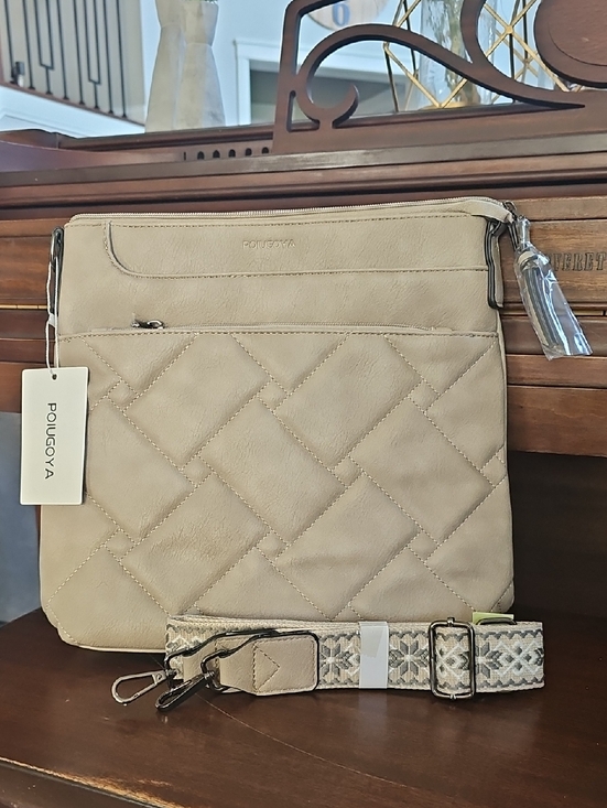 Poiugoya Handbags - NWT Poiugoya Purse Crossbody Bag Quilted Guitar Strap